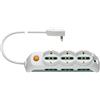 Vimar FP00531.C.B Presa Multipla con Interruttore Luminoso, 3 Prese universali, 6 Biprese
