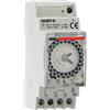 VEMER VP879100 DUET-D - Interruttore Orario Elettromeccanico a Cavalieri con Batteria Sostituibile, Programmazione Giornaliera, 2 Moduli DIN, Grigio