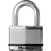 MASTER LOCK Lucchetto ad Alta Sicurezza [Chiave] [Acciaio Laminato] [Esterno] M5EURD - Ideale per Portali, Garage, Normale Archetto,Sconto