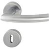 HOPPE Maniglia Hoppe Trondheim con rosette BB colorato barba, in acciaio inox opaco, 2819221