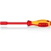 KNIPEX Chiave a bocca esagonale con impugnatura giraviti isolati con manici rivestiti in materiale bicomponente, collaudati VDE 237, 98 03 08