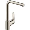hansgrohe Focus M41 Miscelatore cucina monocomando 280, 1 getto, acciaio inox, 31817800