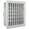 La Ventilazione GCSIAL2020140 Griglia Incasso per Camini, Alluminio, 200 x 200 mm