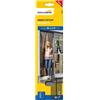 Schellenberg 50642 Zanzariera magnetica 90 x 210 cm, tende antimosche con nastro magnetico, antracite
