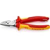 KNIPEX Crimpatrici per terminali a bussola isolante con manici rivestiti in materiali bicomponente, collaudati VDE; con anello di, 97 78 180 T