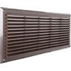 La Ventilazione AR5023M Griglia Plastica Rettangolare da Sovrapporre, Marrone, 500x227 mm