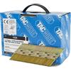 Tacwise 1121 Chiodi Inclinati a 34° 3,1/75 mm, Confezione da 2200 | Zincati Extra con Testa a 'D', Gambo Anellato, Fascicolati con Carta