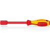 KNIPEX Chiave a bocca esagonale con impugnatura giraviti isolati con manici rivestiti in materiale bicomponente, collaudati VDE 237, 98 03 13