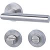 Alpertec 28024940 - Acciaio inox doha - r per porte da bagno servizi maniglia della porta,