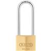 ABUS Lucchetto in ottone 65/50HB80 con grillo alto - serratura per cantina, armadietto, ecc. - corpo della serratura in ottone - grillo in acciaio temprato - livello di sicurezza 6