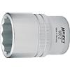 Hazet 900Az-1.1/8 Inserto Chiave a Bussola Doppio Esagono, Argento, Attacco Quadro, Cavo, 12.5 mm 1/2 di Pollice