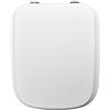 king seat Si Dolomite EM804 Sedile Copriwater Dedicato, MDF, Bianco Lucido, 44 x 36 x 4 cm