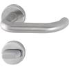 HOPPE maniglia Paris con rosette WC, acciaio inox opaco, 3286403