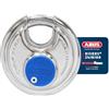 ABUS Lucchetto Diskus 24IB/60 in Acciaio Inox - con Protezione a 360° - per Il Fissaggio in Condizioni climatiche Estreme - 05633 - Livello di Sicurezza 7 - Argento/Blu