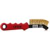 KS Tools 201.2322 Spazzola per Pinza Freni in Filo in Ottone a 2 Ranghi, Ondulata, 225 mm