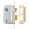 Yale P-M320-PB-65 3 Leve mortasa Standard di Sicurezza, Finitura in Ottone, 2.5 Inch/64 mm