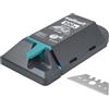 wolfcraft 100 Lame professionali trapezoidali 0.65 x 52 mm en box dispenser, 4314000, lame sostitutive
