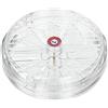 La Ventilazione AET16 Aeratore Termico per Finestre in Similvetro con Griglia Fissa, Diametro 170 mm, Trasparente