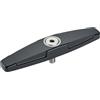 HALDER 24100.0602 Rotary Latch, Black, d1=M6
