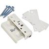 ABUS 323362 SW2 W - Chiavistello universale per porte e porte-finestre, in acciaio, colore: Bianco