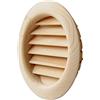 La Ventilazione LGRS100P Griglia Legno Tonda da Incasso, Pino Rosso, 100 mm