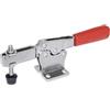 Ganter Normelemente Ganter Norm elementi GN 820 - 130 MC - horizontalspanner con bilancia vera Fuss, 1 pezzi, zincato passivato, Blu