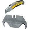 Stanley FMHT0-10288 Coltello Fatmax Exochange + Confezione 10 lame ad Uncino senza Fori, in Dispenser 2-11-983