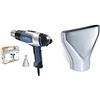 Steinel Convogliatore ad aria calda HL 2020 E a regolazione elettronica, 2200 W di potenza, temperatura regolabile in continuo da 80° C a 630° C, ideale per saldare, modellare, calettare, set valigetta con ugello riduttore da 9 mm, 352202 + Steinel …