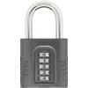 ABUS Lucchetto a Combinazione 158/65 - Lucchetto con Corpo in Fusione di Zinco - Codice Numerico Regolabile Individualmente - Livello di Sicurezza ABUS 8 - Grigio Scuro