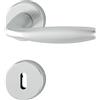 Hoppe 3369858 New York - Maniglia con rosette BB colorato Bart, in alluminio anodizzato, Argento