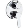 Paini - GIADA 691 Rubinetto Miscelatore Monocomando per Doccia da Incasso con deviatore rotativo 2 uscite, Bagno, Cromato, Design moderno, interamente prodotto e lavorato in Italia