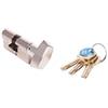 TESA T85B3535N Cilindro europeo T80, 35 x 35 mm, nichelato, camma lunga, per serrature a profilo europeo