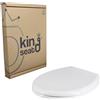 king seat Pozzi Ginori Colibrì 2 Sedile Copriwater Dedicato, Bianco