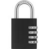 ABUS Lucchetto 158KC/45 AP050 - Lucchetto con funzione di combinazione o chiave - con alloggiamento in zinco pressofuso - Livello di sicurezza 5 - Nero