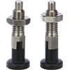 Ganter Normelemente GN 717-6-M10-CK-NI 717-6-M10-CK-NI-Bullone di bloccaggio in Acciaio Inox, Argento, Gewinde d2: M10, Set di 2 Pezzi