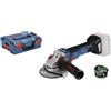 Bosch Professional 18 V System Smerigliatrice Angolare a Batteria, Disco 125 mm, Velocità Variabile, in L-BOXX