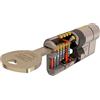 TESA ASSA ABLOY T7553040N Cilindro europeo T70, 30 x 40 mm, nichelato, con camma lunga, per serrature a profilo europeo per porte residenziali e commerciali