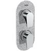 Bristan Mhou Shcdiv SS Sparkle Metallic clessidra a doppia valvola di controllo e deviatore, colore: Cromato/Argento