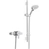 Bristan FLT SQSHXAR C Valvola Doccia sequenziale esposta a Flauto Alzata Regolabile, Finitura cromata, Shower w/Kit