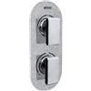 Bristan MPIV2 Shcdiv SS Sparkle Metallic pivot 2 a doppia valvola di controllo e deviatore, colore: Cromato/Argento