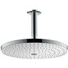 hansgrohe Raindance Select S Soffione doccia 300 2 getti con connessione soffitto, bianco/cromo, 27337400