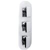 Bristan PIV2 SHC3DIV C pivot 2 incasso valvola termostatica doccia doppio controllo con Integral Two Outlet arresto e deviatore, cromato