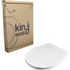 king seat Sì Globo Grace Sedile Copriwater Dedicato Slow Close, Bianco