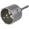 wolfcraft Sega a tazza con placchette in metallo duro con mandrino SDS-Plus I 5460000 I Per impianti elettrici e sanitari i calcestruzzo, muratura e pietra; profondità di taglio 46 mm