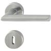 HOPPE maniglia Stoccolma con rosette BB colorato barba, in acciaio inox opaco, 3080747