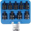 BGS 5486 | Serie di bussole | 12,5 mm (1/2) | profilo a T (per Torx) T20 - T70 | 9 pz.