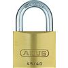 ABUS Lucchetto 45/40 in ottone - con 5 chiavi - con cilindro di precisione con perni a fungo - con 5 chiavi - 20075 - Livello di sicurezza ABUS 4 - Colori ottone