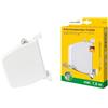 Schellenberg 50145 Avvolgitore a vite Flexo Mini con cinturino, bianco, Interasse fori 15-16,5 cm