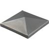 Alberts 866952 Copripalo per pali in metallo quadro, acciaio, 80 x 80 mm, Set da 10