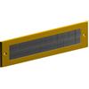 STORMGUARD, Spazzole protettive per buca delle lettere, cornice in metallo, esterno 338 mm x 78 mm (apertura interna 279 mm x 45 mm), Oro (gold)